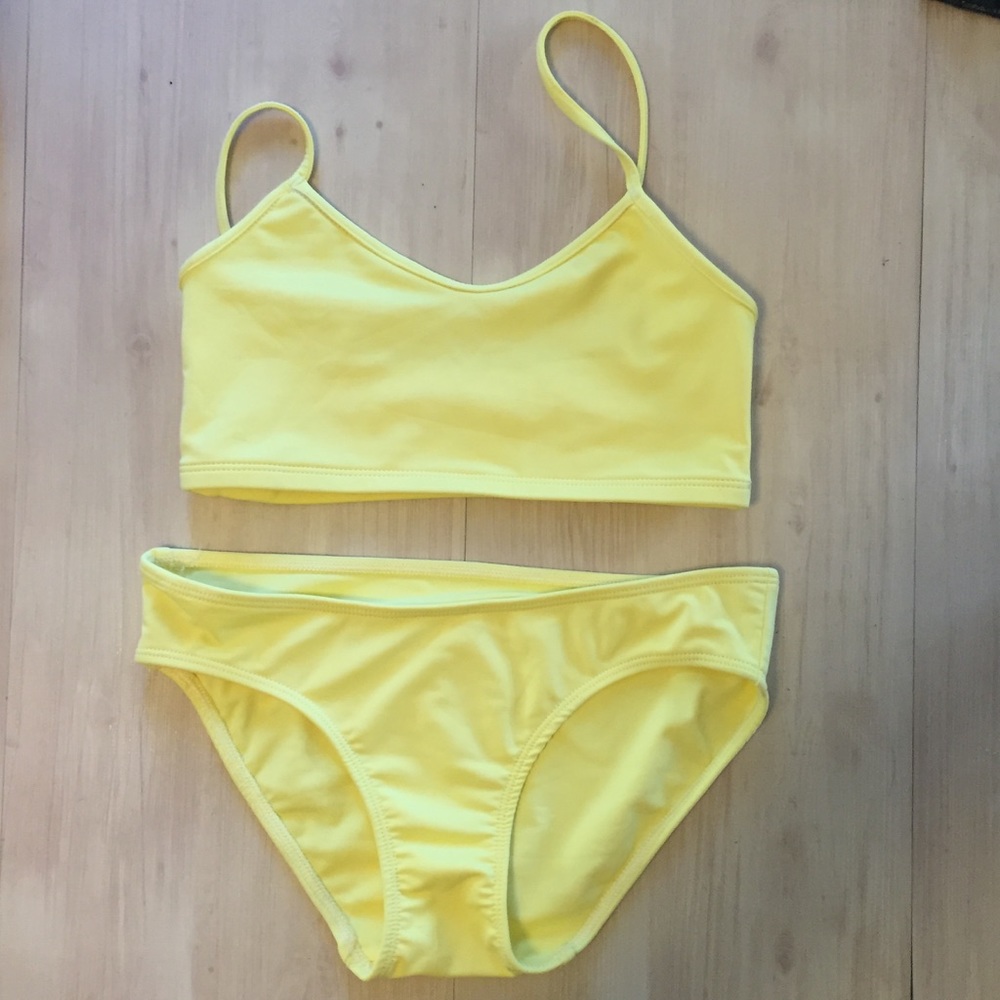 Nu Swim Cosmo Bikini Yellow Sz XS